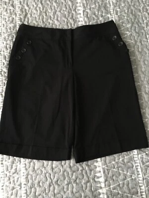 Apt.9 Women’s 10 Stretch Ava Bermuda Chino Shorts Black - Image 1 of 4