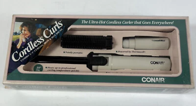 Rizador inalámbrico Conair Thermacell 1991 de colección 3/4 y cepillo caliente nuevo en stock Foto 1 de 4