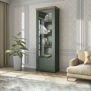 Vetrina TEXEL destra 1 anta verde quercia mobile design moderno soggiorno - Foto 1 di 7