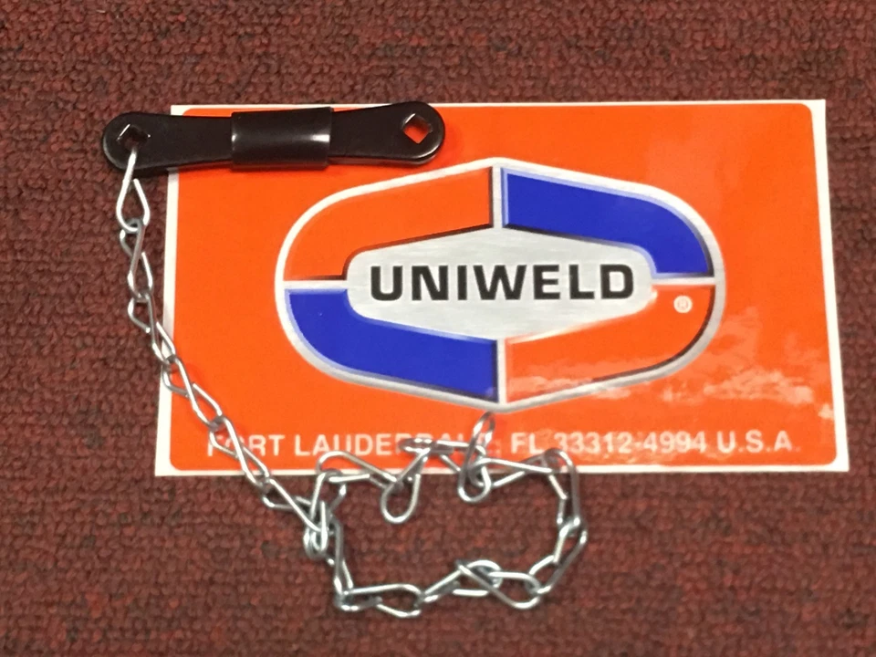 LLAVE DE SOLDADURA PARA TANQUES TANQUES TANQUES ACETILENO "B"&"MC" con CADENA, W05, 3/16" Cuadrada Foto 1 de 1