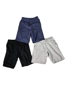 3 Piece Lot Cat & Jack Lee Weatherproof Boys Shorts Button Up  Black Gray Blue - Picture 1 of 7