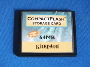 Original Kingston 64 MB Compact Flash Card Foto CompactFlash CF Karte High Speed - Picture 1 of 2