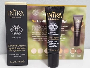 Inika Certified Organic Liquid Foundation with Hyaluronic Acid vegan halal