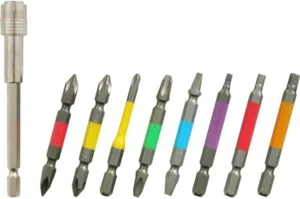 ANEX Color Bit Set with 9-piece Extension Holder ACMH9-E JIS Japan - Picture 1 of 3