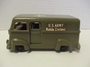 Vintage 1950s Ideal Toys Plastic 5" US ARMY MOBILE CANTEEN TRUCK - Picture 1 of 8
