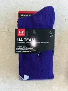 New Under Armour Sports Soccer Baseball Socks Purple Youth Large 13.5-4.5 - Picture 1 of 1