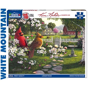 COUNTRY LIFE SEEK & FIND 1000pc super deluxe Jigsaw Puzzle WHITE MOUNTAIN 1964pz - Picture 1 of 10