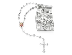 Saint St John Paul II Rosary Beads Catholic Necklace from Vatican Leo - Picture 1 of 10
