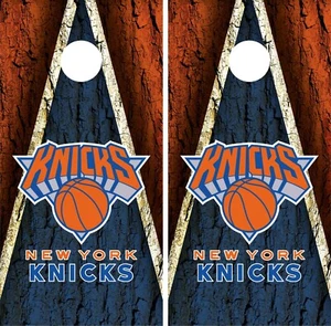 New York Knicks Cornhole Board envoltura de vinilo - calcomanía adhesiva - Imagen 1 de 2