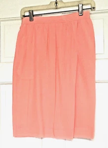 Vintage 80s Evan-Picone Petites SILK Skirt SZ 6, Fully Lined, Pockets- FREE SHIP - Picture 1 of 6