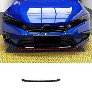 1 pieza de protector de tira inferior con parachoques delantero para Honda Civic 2022-2023 negro brillante - Imagen 1 de 7