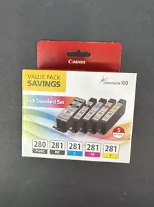 Original Canon 280/281 Full Standard Set Tintenpatronen, Brandneu in versiegelter Verpackung - Bild 1 von 5