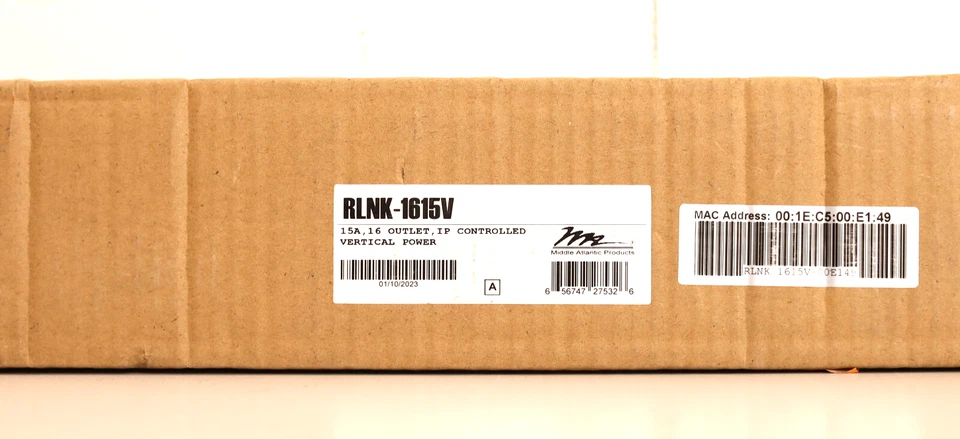 Middle Atlantic RLNK-1615V 16 Outlet Power Distribution Unit with RackLink r28 - Image 1 of 4