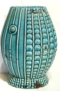 Fish Octopus Vase Ceramic Flower Holder 8.5Tx5.5”Wx 4” D Home Decor - Picture 1 of 5