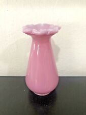 New ListingRare Fenton Rose Quartz Glass Vase 1980'S Purple Lavender