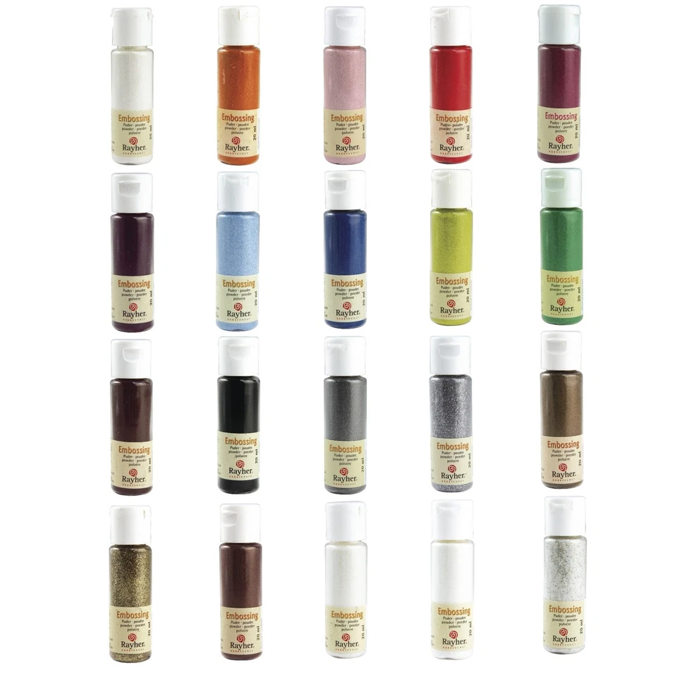 Embossingpulver Farbauswahl , Embossing Pulver Puder , 20ml Flasche Prägepulver - Bild 1 von 1