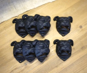 8 Dog Bottle Opener Pit Bull Boxer Cast Iron Open Mouth Wall Mounted WHOLESALE - Picture 1 of 4