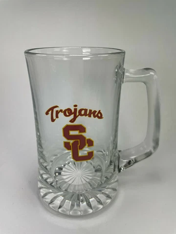 University Southern California Beer Glass USC Logo Trojan Jumbo 24 oz Cup C28 Cover