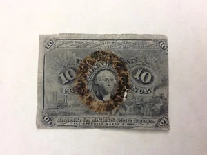 ~ FR  1244 10 TEN CENTS SECOND ISSUE FRACTIONAL CURRENCY - Picture 1 of 2