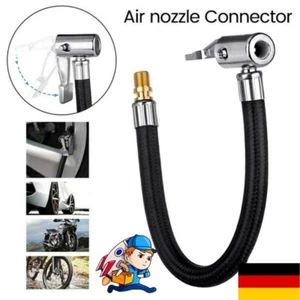 Auto Luftreifen Reifen Chuck Inflator Pumpe Schlauch Ventil Stecker Adapter DE - Picture 1 of 18
