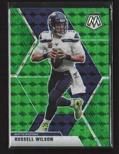 2020 Panini Mosaic Green Prizm Russell Wilson #181 Seattle Seahawks