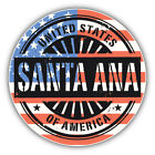 Santa Ana City USA Flag Grunge Stamp Car Bumper Sticker Decal