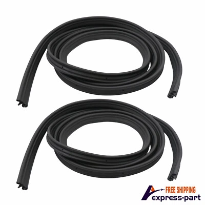 Pair Front Door Rubber Weatherstrip Seal For Chevy GMC Silverado Sierra 07-13 Foto 1 de 4