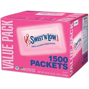 Sweet 'N Low Zero Calorie Sweetner - 1500 Packets (2 Pack) - Total 3000 - Picture 1 of 1