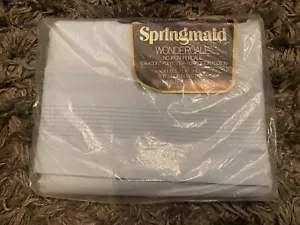 SPRINGMAID WONDERCALE No-Iron Double Flat Sheet - Sky Blue (New) Free P+P - Picture 1 of 2