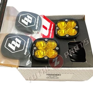 Baja Designs® Squadron Pro LED Pair Amber Driving/Combo Fog Lights & Rock Guards - Bild 1 von 3