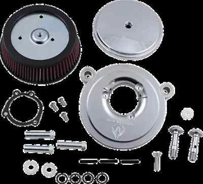 Kit de filtro de aire AN etapa 1 Std con cubierta cromo liso Softail Springer 93-00 Foto 1 de 4
