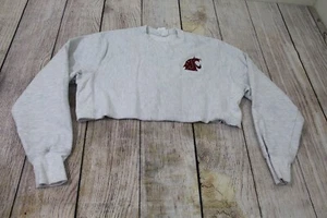 Champion Reverse Weave WSU Washington State Cougars Cropped Grey Crewneck Medium - Picture 1 of 4