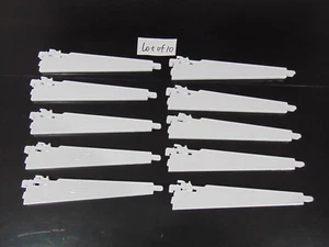 LOT OF 10 Rubbermaid 12.5” Shelf Bracket Double Slot Hang Configuration Closet - Picture 1 of 5