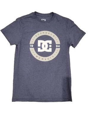 DC SHOES MENS MCMXI LOGO GRAY PREMIUM T SHIRT SHORT SLEEVES SZ SM - Image 1 of 2