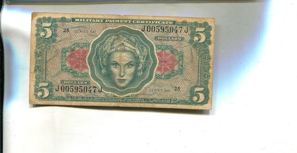 MILITARY PAYMENT CURRENCY $5 NOTE VG 6784S - Image 1 of 1