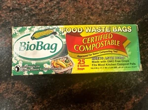 BioBag kompostierbarer kleiner Lebensmittelschrott 3 Gallonen 25 Ct kompostierbar Made in USA - Bild 1 von 4