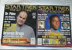Star Trek The Magazine Jan 2001 June 2002 Phlox Tim Russ Voyager Enterprise lot - Picture 1 of 3