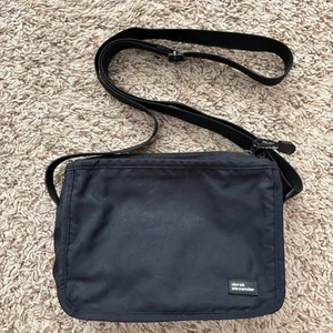 Derek Alexander Crossbody Bag Purse Black Nylon Mult Compartments Logo - Picture 1 of 18