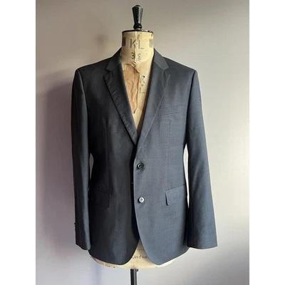 Hugo Boss Blazer Mens Size 42 Grey Super 100 Wool Jacket - Image 1 of 4