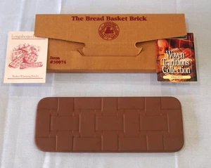 Longaberger Keramik Brotkorb Ziegel Wärmeierstein Rechteck OVP - Bild 1 von 7
