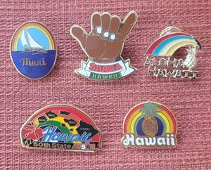 Lote De Colección De 5 Prendedores Hawaianos Años 80 Tamaños Surtidos - Imagen 1 de 12