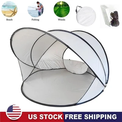 Pop Up Portable Beach Canopy Sun Shade Shelter Outdoor Beach Camping Picnic Tent - Image 1 of 4