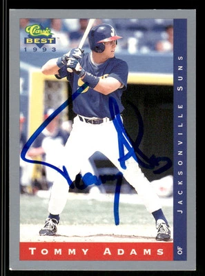 1993 Classic Best Autographed Tommy Adams Card #178 - Image 1 of 2