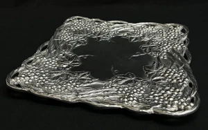 "Grape" by Arthur Court Aluminum Holloware Square Serving Tray 12" x 12" - Picture 1 of 15