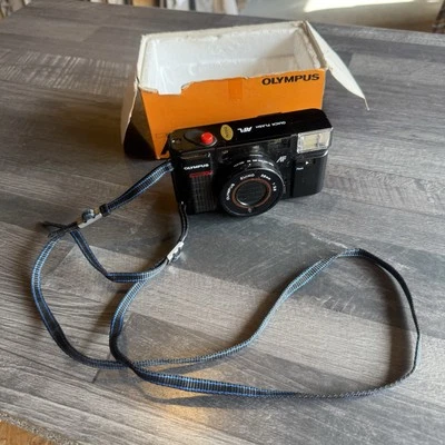 Olympus Quick Flash AFL 35mm Film Camera Zuiko 38mm F2.8 Lens Japan Boxed - Image 1 of 4