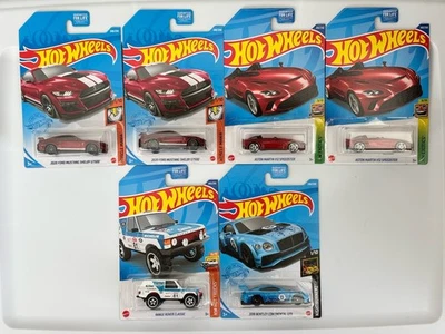 LOT (6) Hot Wheels GameStop Exclusives 2020 Ford Mustang Shelby GT500 Red Aston - Image 1 of 4