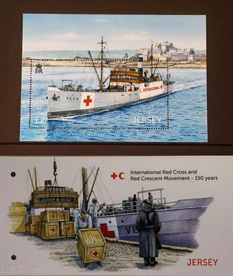 Jersey Stamps "Red Cross- 150 Years" MNH £2 M/S Presentation Pack 2013 - Image 1 of 4