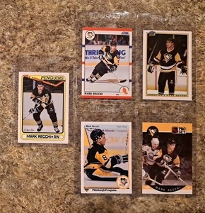 (5) Mark Recchi 1990-91 O-pee-chee Rookie Card RC Upper Score Pro Set Bowman OPC - Picture 1 of 11