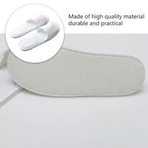 Zapatillas gruesas desechables para salón y hotel 3 pares antideslizantes blancas - Imagen 1 de 12