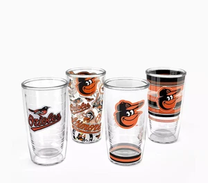 BALTIMORE ORIOLES, 4/PACK, 16oz, BOXED GIFT SET FROM TERVIS - Picture 1 of 2